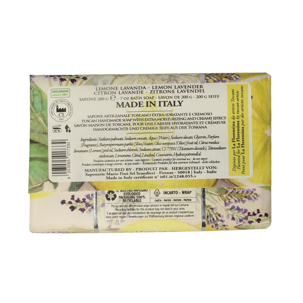 La Florentina Zeep citroen-lavendel  200.00 Gram
