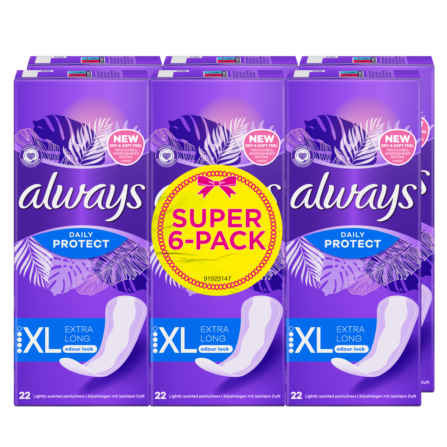 Always Always Daily Protect Inlegkruis 132CT 132.00 Stuks