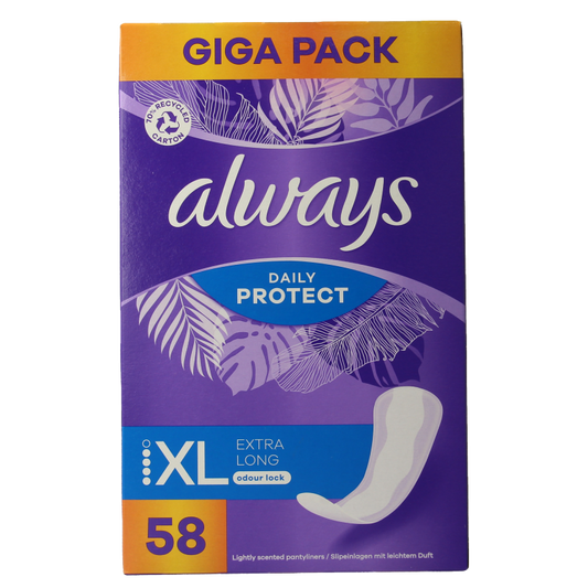 Always Inlegkruisjes daily protection extra long 58 Stuks