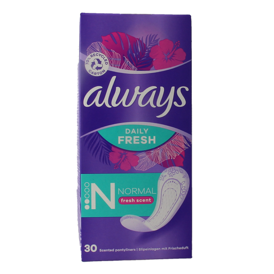 Always Inlegkruisjes daily fresh normaal & scent 30 Stuks