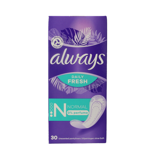 Always Inlegkruisjes daily fresh normaal 30 Stuks
