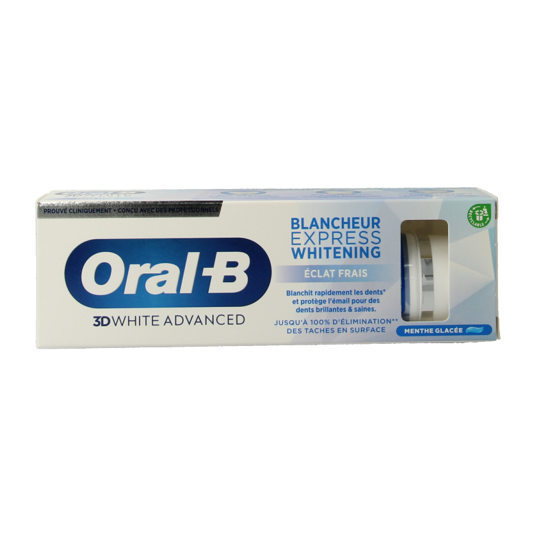 Oral B Tandpasta 3D white advanced expres fresh whitening 75 Milliliter