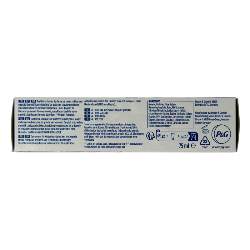 Oral B Tandpasta 3D white luxe perfection 75 Milliliter