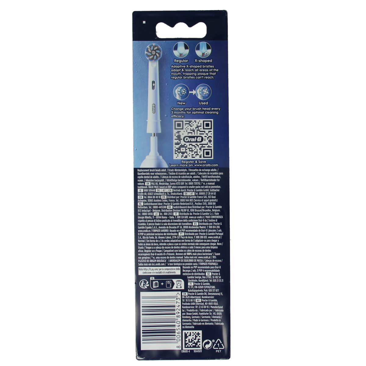 Oral B Opzetborstel sensitive clean 4.00 Stuks