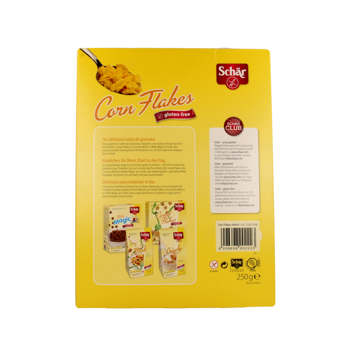 Schar Cornflakes glutenvrij 250.00 Gram