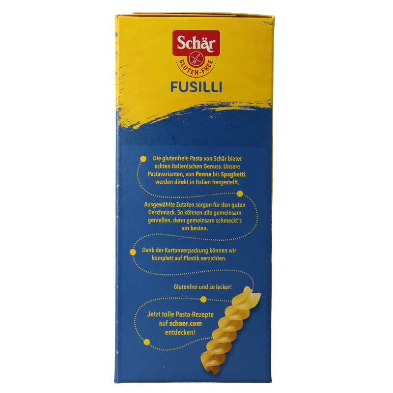 Schar Pasta fusilli glutenvrij 400 Gram