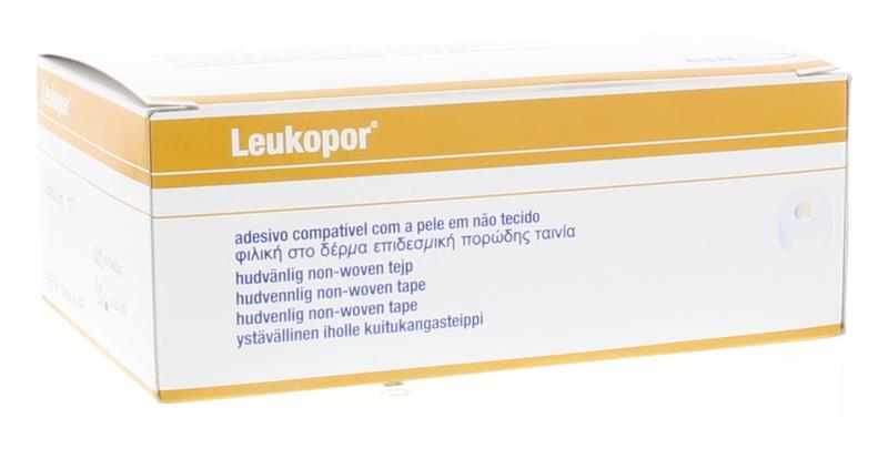 Leukopor Hechtpleister non-woven 9.2m x 2.5cm 12.00 Stuks