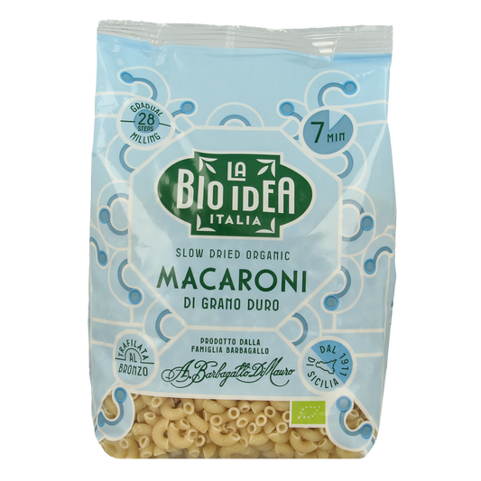 Bioidea Macaroni wit elleboogjes bio 500.00 Gram