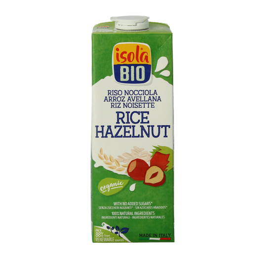 Isola Bio Rijstdrank hazelnoot bio 1.00 Liter