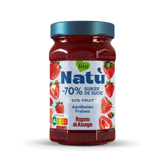Natu Aardbeienjam bio 240.00 Gram
