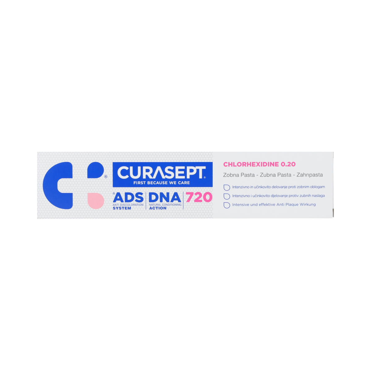 Curasept ADS DNA 720 CHX 0,20% gel-tandpasta 75.00 Milliliter