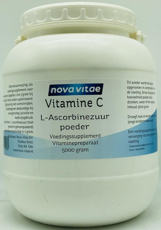 Nova Vitae Vitamine C ascorbinezuur poeder 5 Kilogram