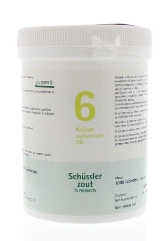 Pflüger Kalium sulfuricum 6 D6 Schussler 1000.00 Tabletten