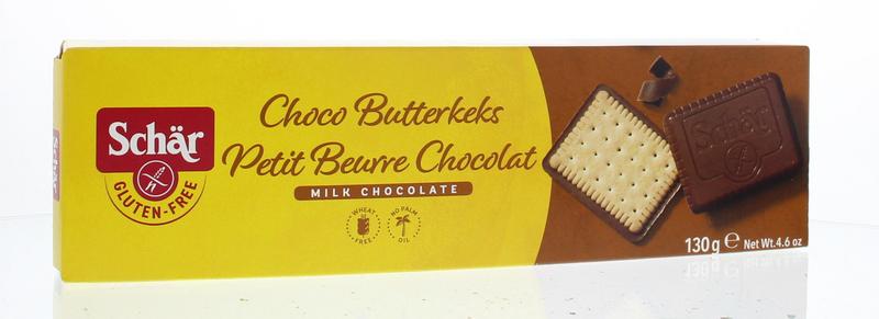 Schar Butterkeks (biscuit) chocolade glutenvrij 130.00 Gram