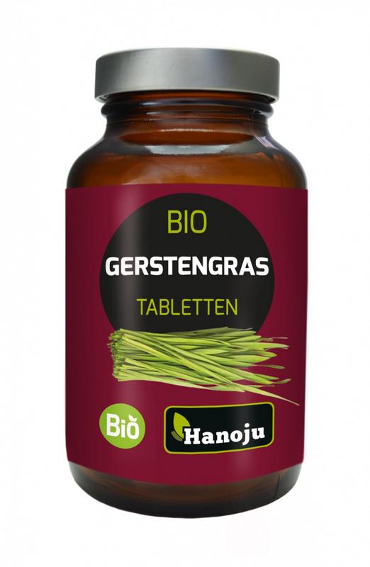 Hanoju Gerstegras bio supplement, 600 tablets, green powdered barley grass for health and wellness, natural herbal product