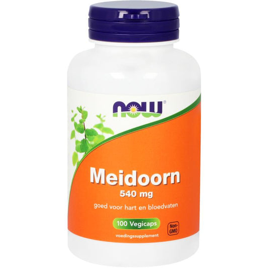 NOW Meidoorn 540mg 100.00 Vegetarische capsules