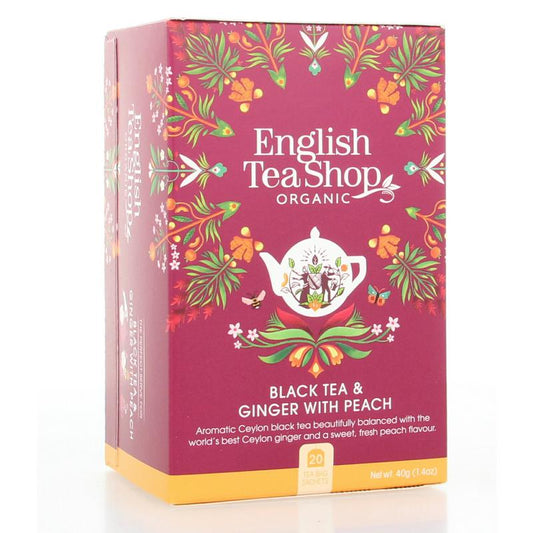 English Tea Shop Ginger peach bio 20.00 Zakjes