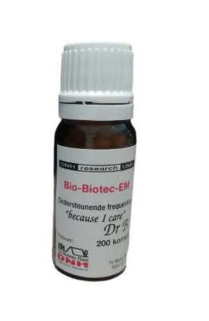 DNH Bio-biotic-EM herbal supplement box with 200 capsules, natural herbal preparation by DNH for health support.
