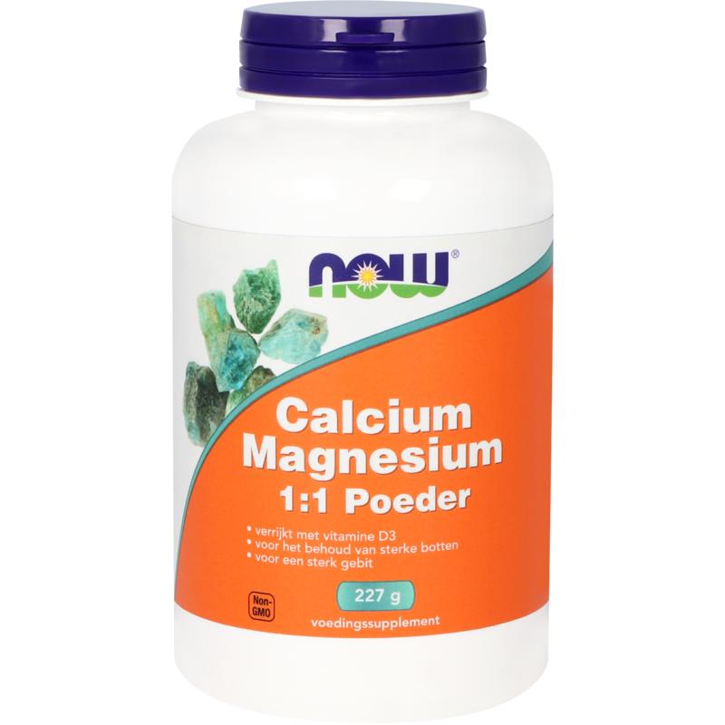NOW Calcium & magnesium 1:1 227 Gram