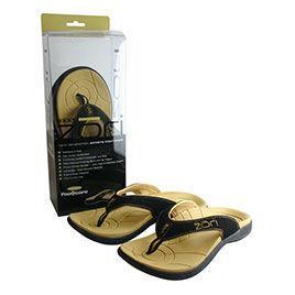 Zori black teenslippers size 10, 42 2/3 to 43 2/3, pair of casual slip-on shoes for teens.