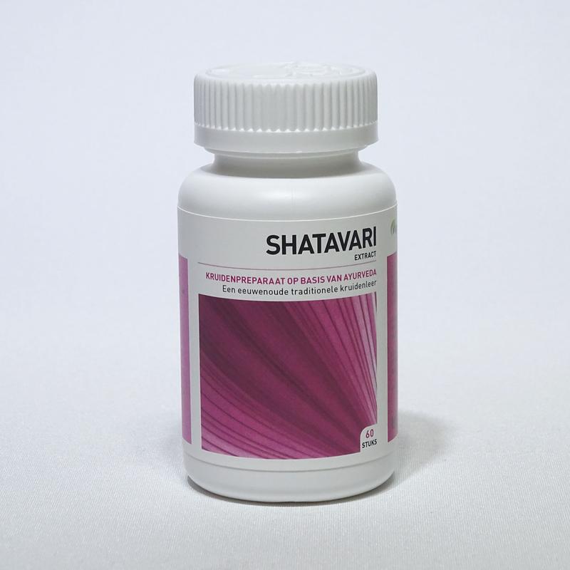 Ayurveda Health Shatavari herbal tablets, natural supplement in a bottle, for supporting women's health and hormonal balance.