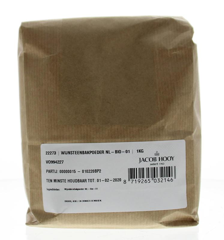 Jacob Hooy Wijnsteenbakpoeder 1.00 Kilogram