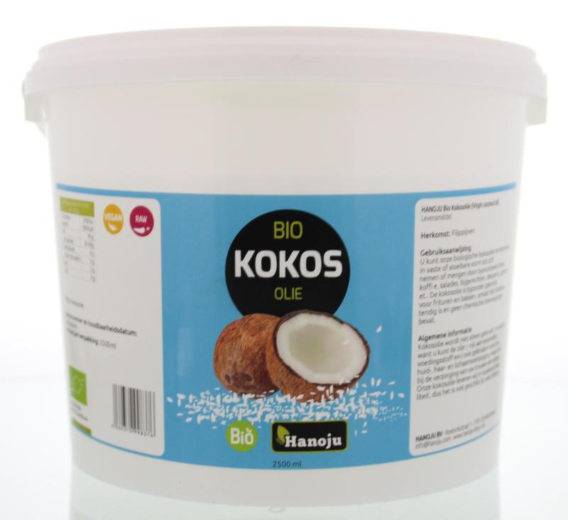 Hanoju Kokosolie virgin bio 2500 Milliliter