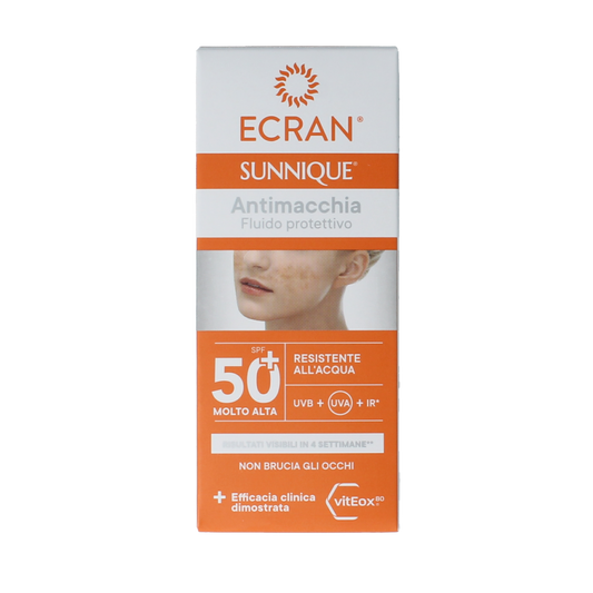 Ecran Sunique facial anti vlekken SPF50 50.00 Milliliter