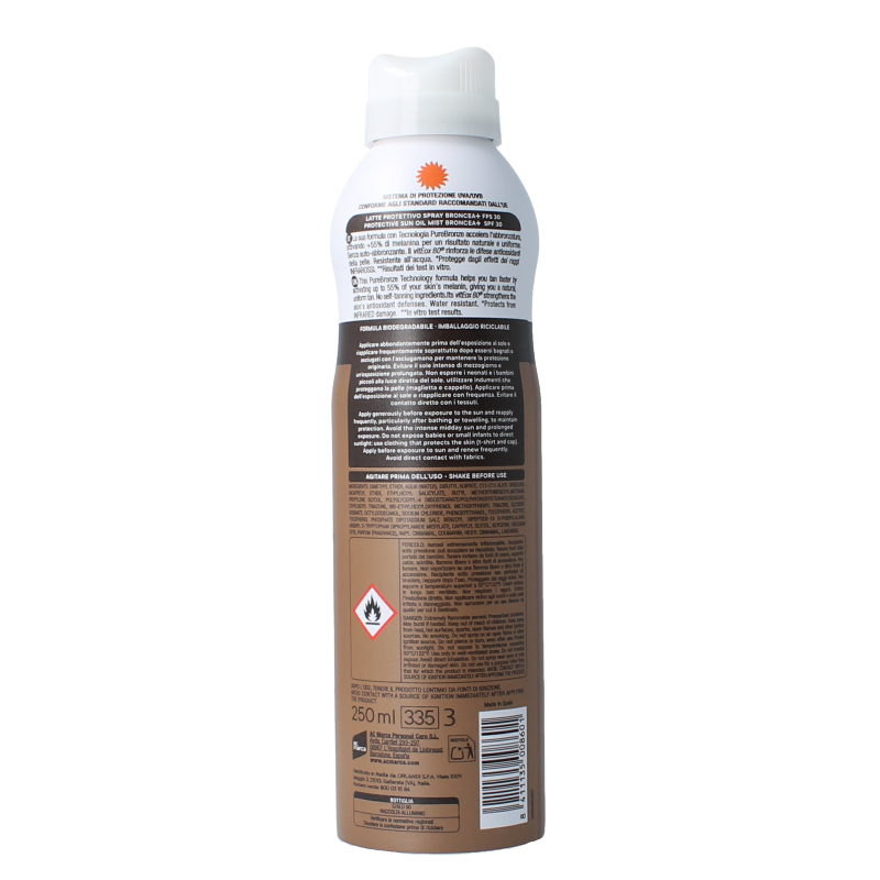 Ecran Broncea bruma milk spray SPF30 250 Milliliter