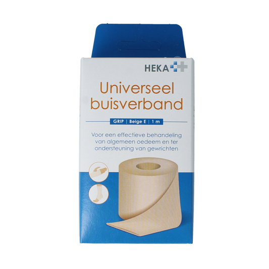 Beige Heka Grip compress gauze pad E 1.00 piece, sterile medical gauze and compress for wound care.