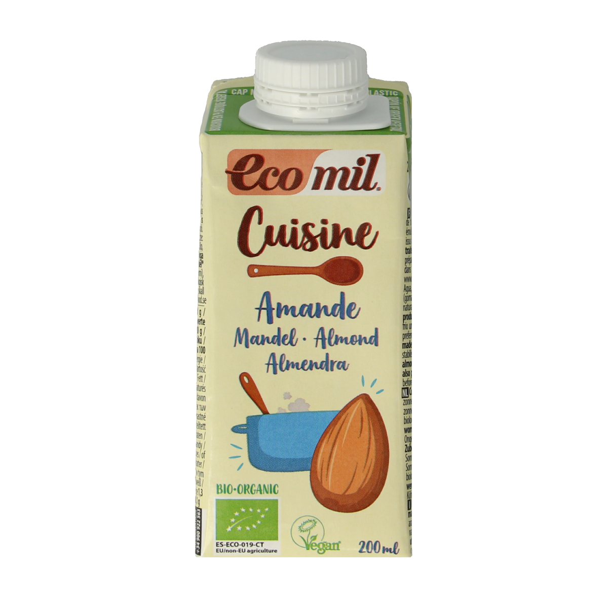 Ecomil Cuisine amandel bio 200.00 Milliliter