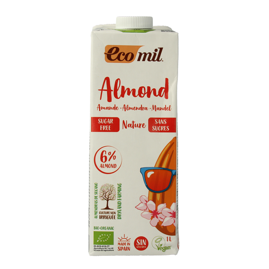 Ecomil Amandeldrank naturel suikervrij bio 1.00 Liter
