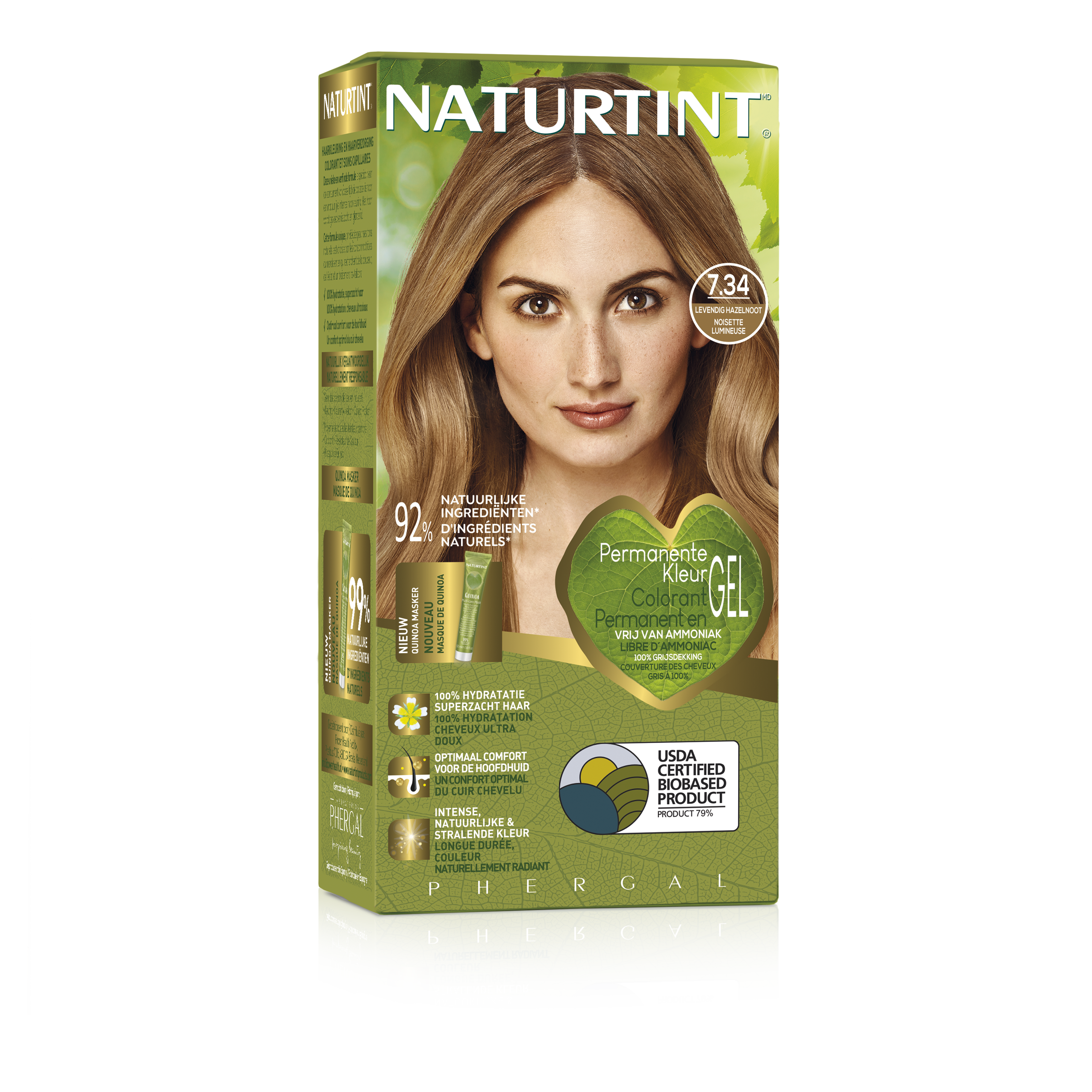 Naturtint 7.34 Helder hazelnoot 170 Milliliter