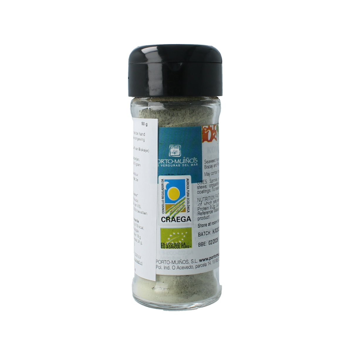 Porto-Muinos Kombu poeder bio 50.00 Gram