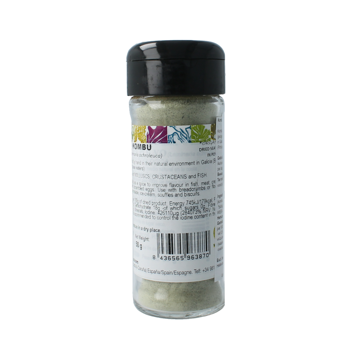 Porto-Muinos Kombu poeder bio 50.00 Gram
