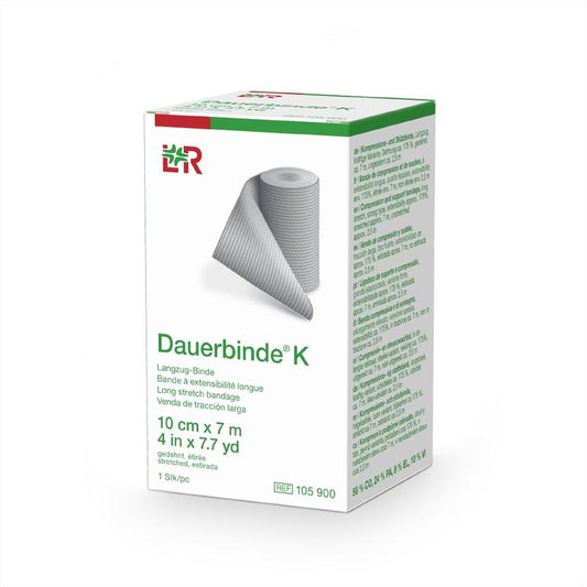 Dauerbinde K elastische zwachtel 7m x 10cm 1 Stuks