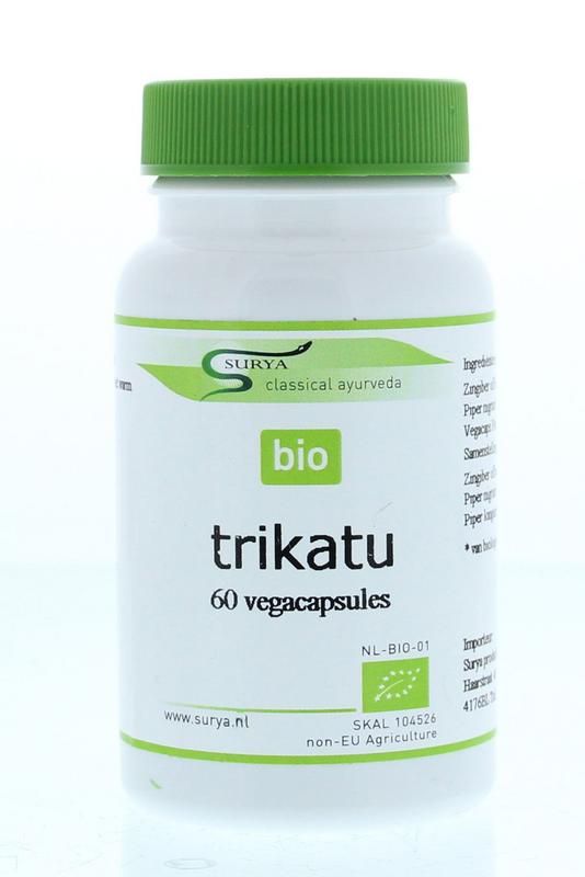 Surya Trikatu bio 60.00 Vegetarische capsules