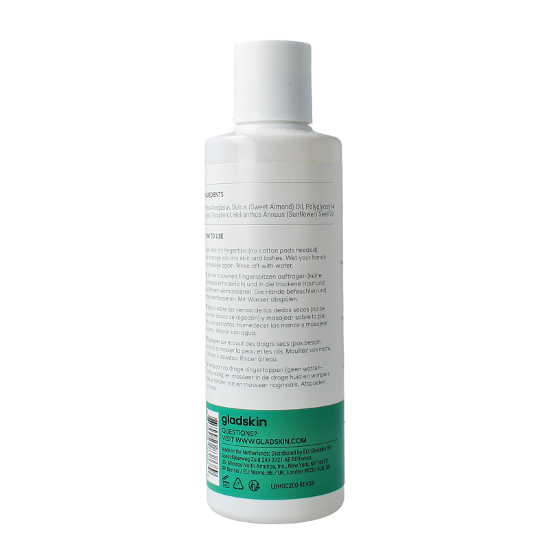 Gladskin Oil cleanser hydrating 200 Milliliter