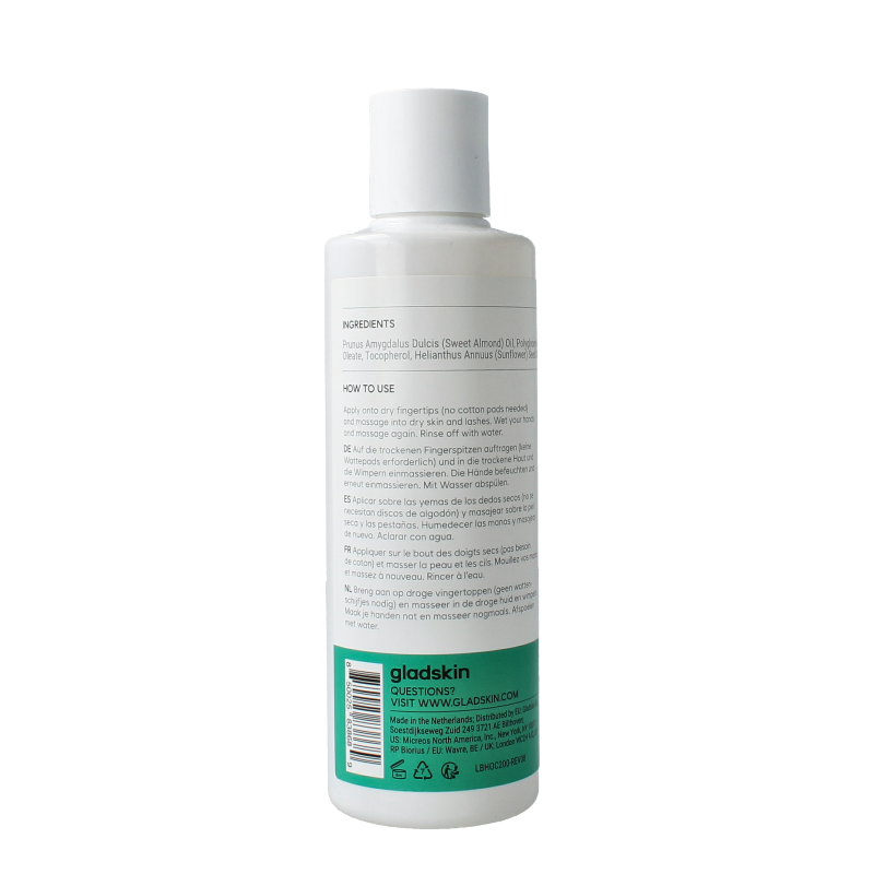 Gladskin Oil cleanser hydrating 200 Milliliter