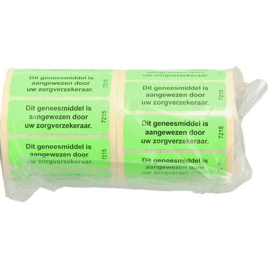 Spruyt Hillen sticker etiketten voor geneesmiddelzorgverzorgers, 1000 stuks, met duidelijke medische etikettering en medicijninformatie