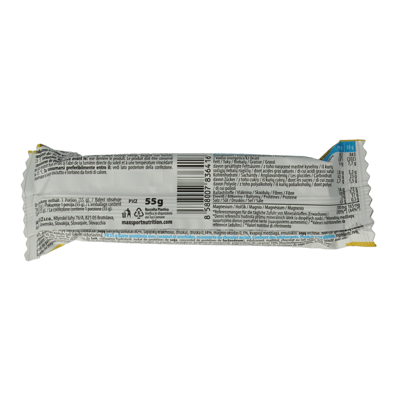 Max Sport Protein infinity reep salty caramel-peanut 55 Gram