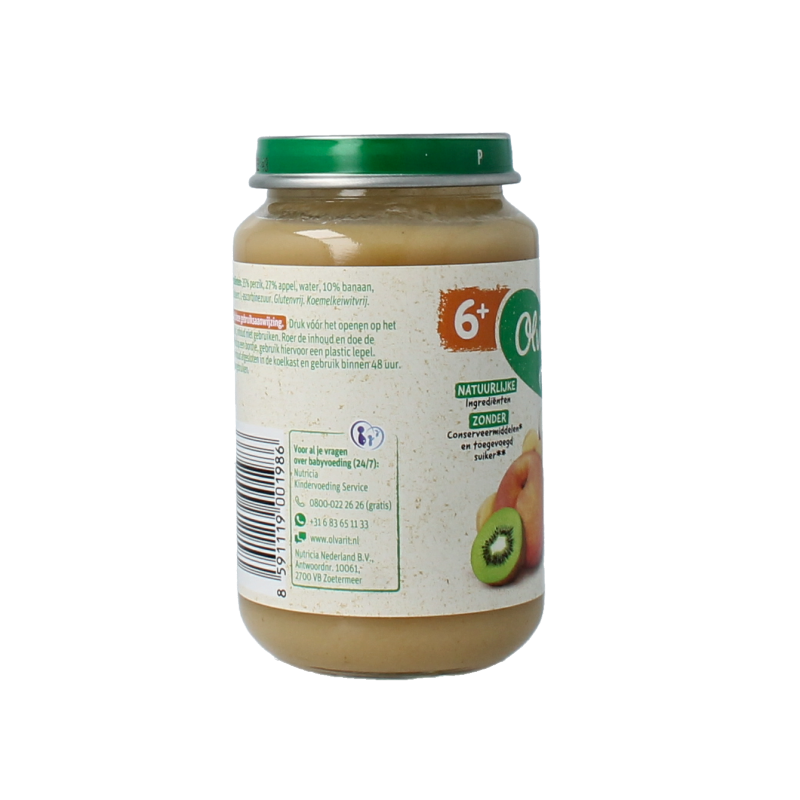 Olvarit Perzik banaan kiwi 6M53 200 Gram