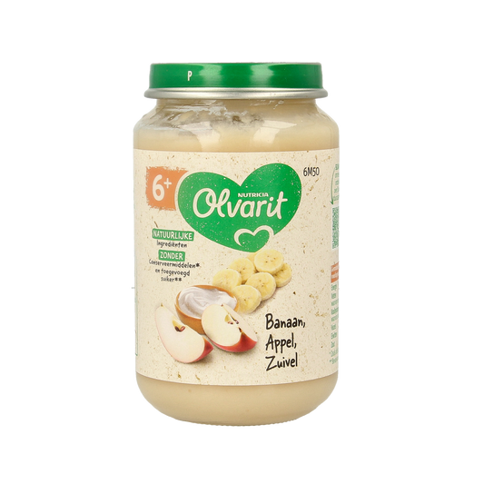 Olvarit Banaan appel yoghurt 6M50 200.00 Gram