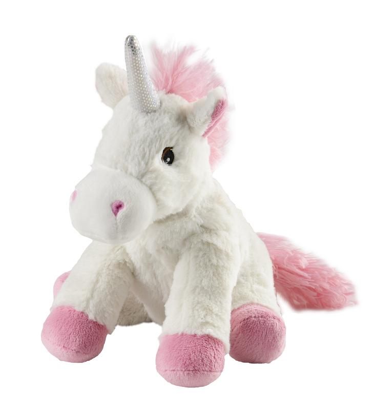 Warmies Mini eenhoorn plush toy from Warmies, soft stuffed unicorn perfect for cuddling and play.