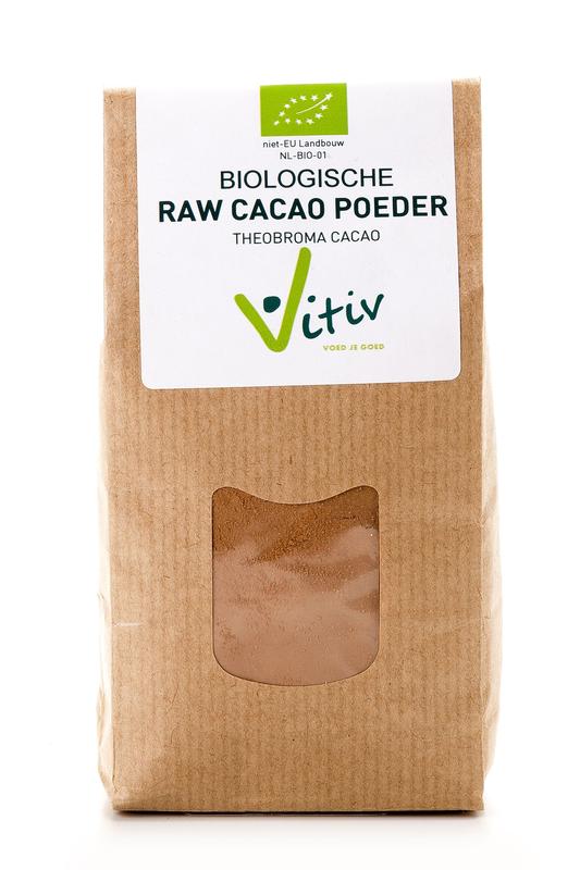 Vitiv Cacao Poeder Bio, 150g, organic raw cacao powder from Vitiv, superfood for baking and smoothies.