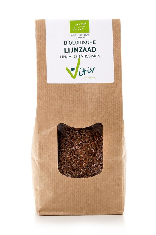 Vitiv Lijnzaad heel bio 500 Gram