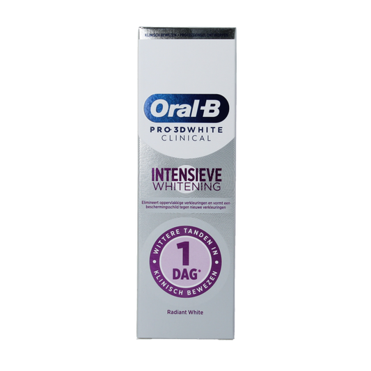 Oral B Tandpasta 3D white clinical radiant 75 Milliliter