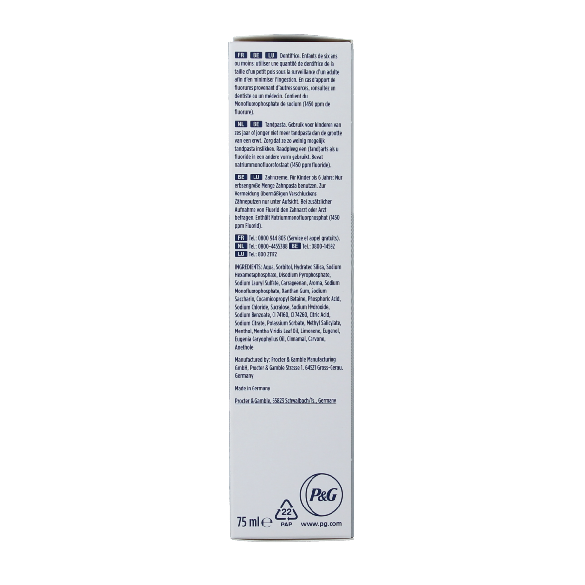 Oral B Tandpasta 3D white clinical radiant 75.00 Milliliter