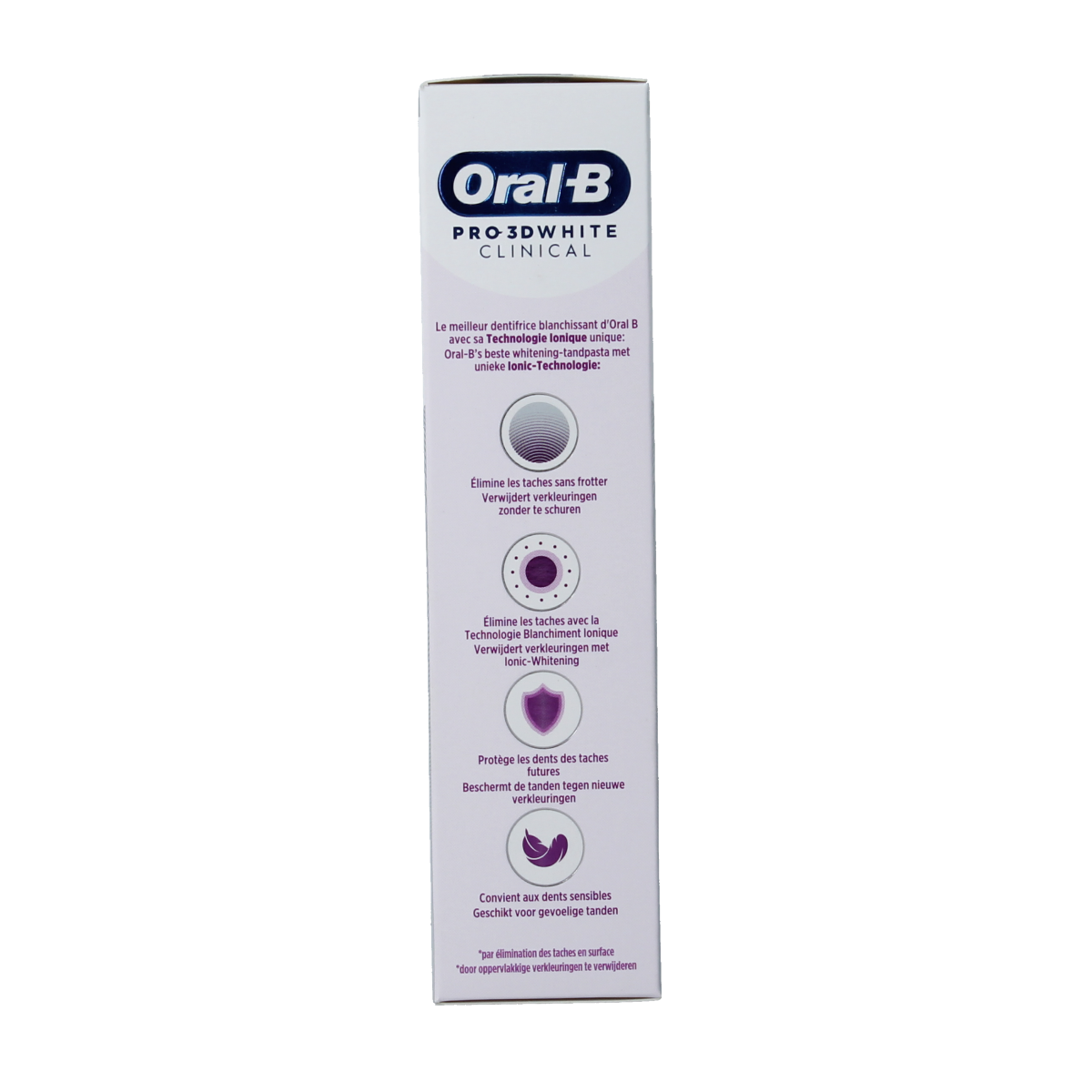 Oral B Tandpasta 3D white clinical radiant 75.00 Milliliter