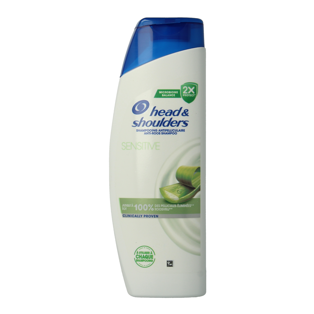Head & Shoulders Sensitive shampoo bottle, 300ml, with white and blue packaging, designed for gentle scalp care and hair cleansing.